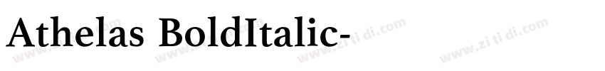 Athelas BoldItalic字体转换